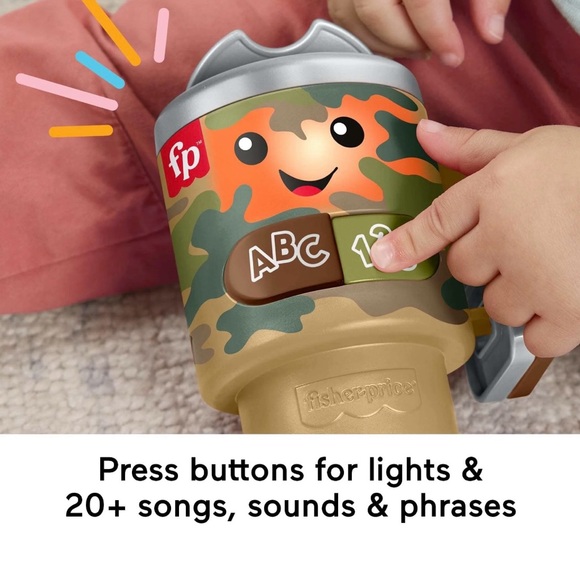 NWT Fisher Price Laugh Wake Up & Learn Baby Coffee Mug Stanley Cup - Picture 3 of 5